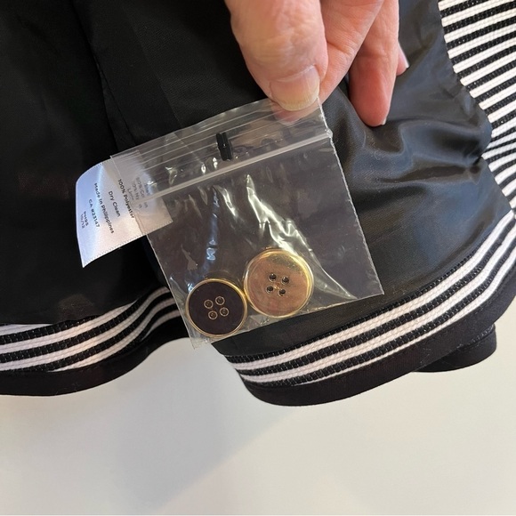 NWT Talbots Black Stripe Blazer - Picture 10 of 14